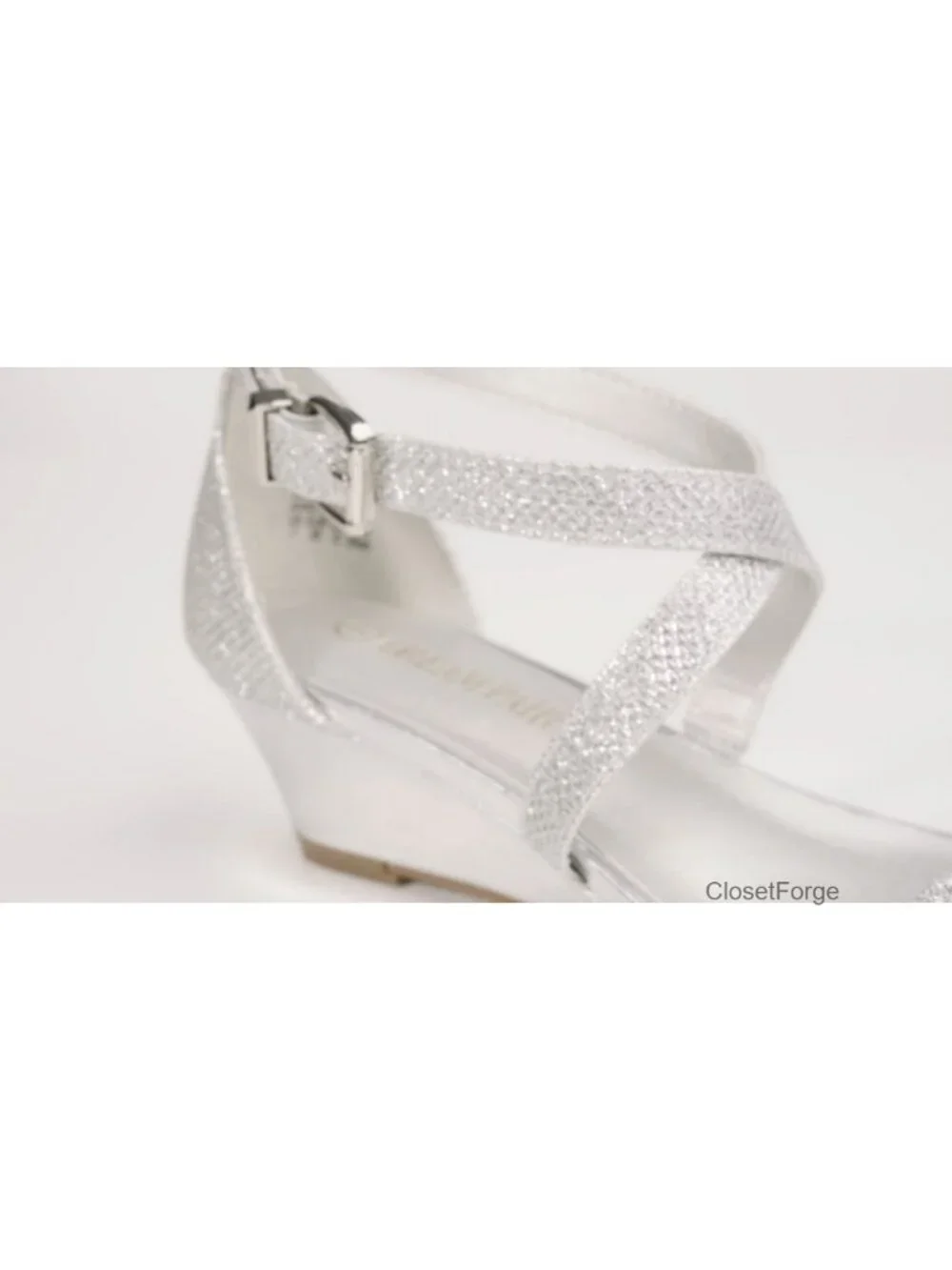 Women's Low Wedge Sandals with Ankle Strap, Open Toe, Faux Suede & Vegan